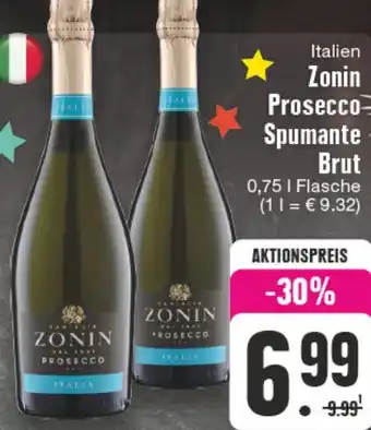 NP Discount Italien Zonin Prosecco-Spumante Brut  0,75 L Flasche Angebot