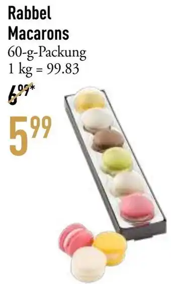 Galeria Markthalle Rabbel Macarons 60 g Packung Angebot