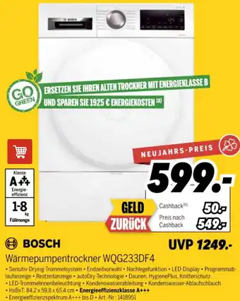 MEDIMAX BOSCH Wärmepumpentrockner WQG233DF4 Angebot