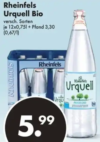 Trink und Spare Rheinfels Urquell Bio 12x0,75 L Angebot