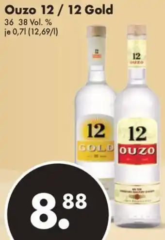 Trink und Spare Ouzo 12 / 12 Gold 0,7 L Angebot