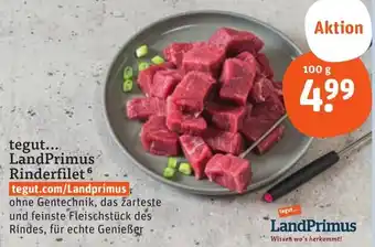 tegut tegut LandPrimus Rinderfilet 100 g Angebot