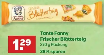 Handelshof Tante Fanny Frischer Blätterteig 270 g Packung Angebot