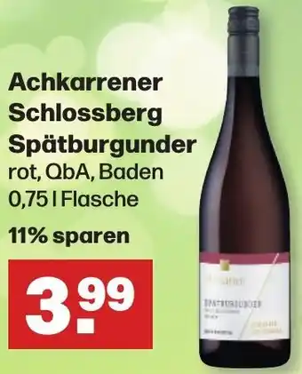 Handelshof Achkarrener Schlossberg Spätburgunder 0,75 L Flasche Angebot