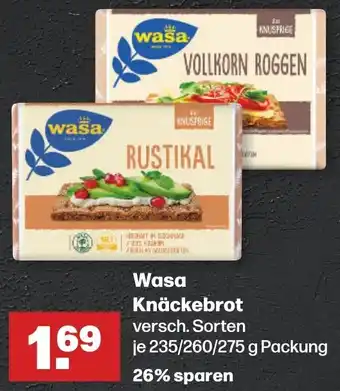 Handelshof Wasa Knäckebrot 235/260/275 g Packung Angebot