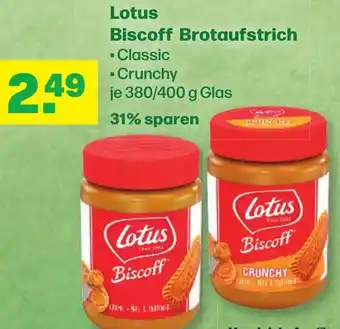 Handelshof Lotus Biscoff Brotaufstrich 380/400 g Glas Angebot