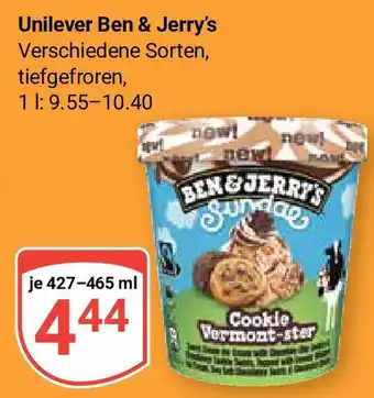 Globus Unilever Ben & Jerry's Eis 427-465ml Angebot