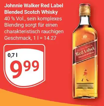 Globus Johnnie Walker Red Label Blended Scotch Whisky 40% Vol., 700ml Angebot