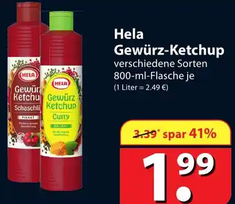 Famila Nord Ost Hela Gewürz-Ketchup 800 ml Flasche Angebot