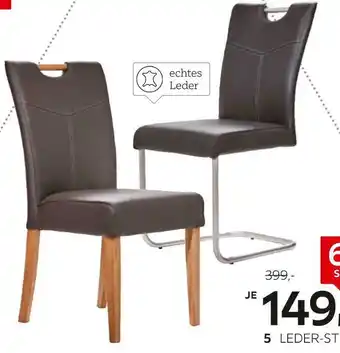 XXXLutz Valdera leder-stuhl Angebot