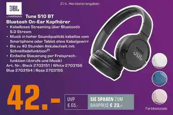 Saturn Jbl bluetooth on-ear kopfhörer Angebot