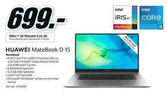 MediaMarkt Huawei notebook Angebot