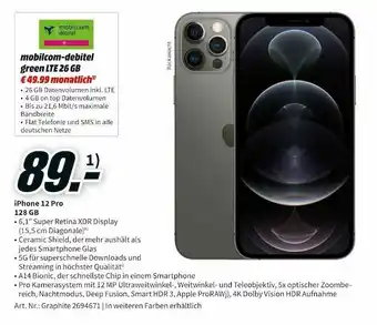 MediaMarkt Apple iphone 12 pro Angebot