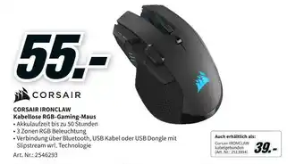 MediaMarkt Corsair kabellose rgb-gaming-maus Angebot