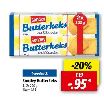 Lidl Sondey butterkeks Angebot