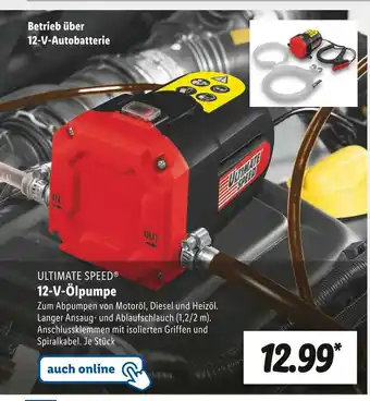 Lidl Ultimate speed 12-v-ölpumpe Angebot