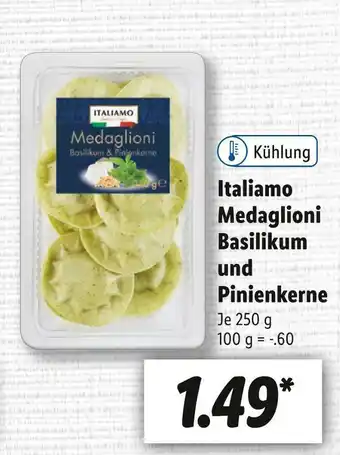 Lidl Italiamo medaglioni basilikum und pinienkerne Angebot