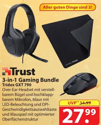 Famila Nord Ost Trust 3-in-1 Gaming Bundle Tridox GXT 790 Angebot