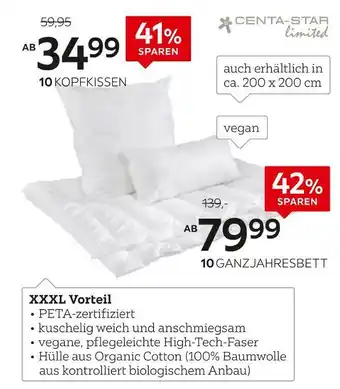 XXXLutz Centa-star betten-serie „vegan dream“ Angebot