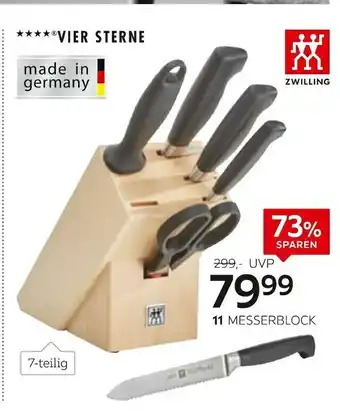 XXXLutz Zwilling messerblock „vier sterne“ Angebot