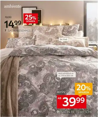 XXXLutz Ambiente satin-bettwäsche-garnitur oder satin-kissenhülle Angebot