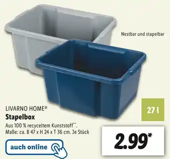 Lidl Livarno home stapelbox Angebot