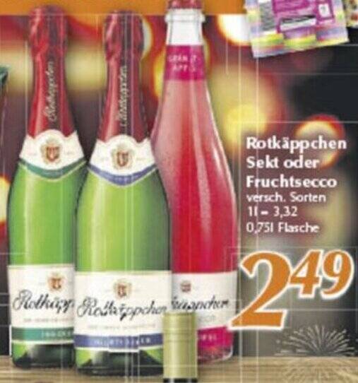 Rotkäppchen Sekt oder Fruchtsecco 0,75 L Flasche Angebot bei inkoop