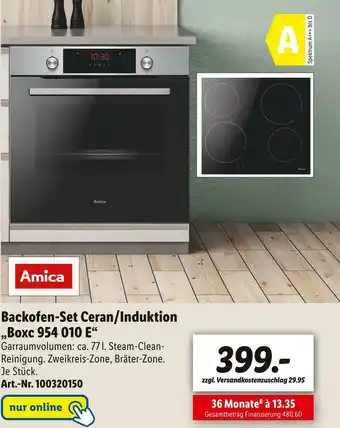 Lidl Amica backofen-set ceran/induktion Angebot