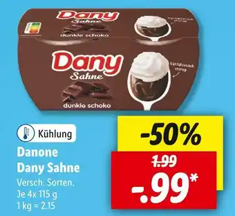 Lidl Danone dany sahne Angebot