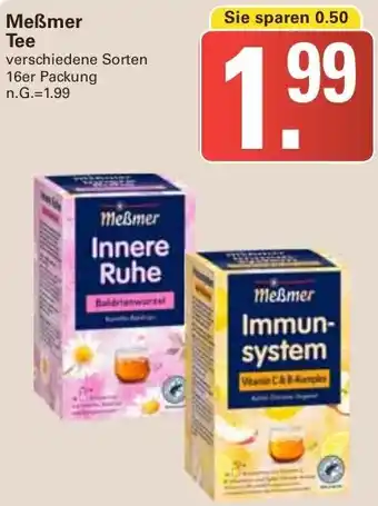 WEZ Meßmer Tee 16er Packung Angebot