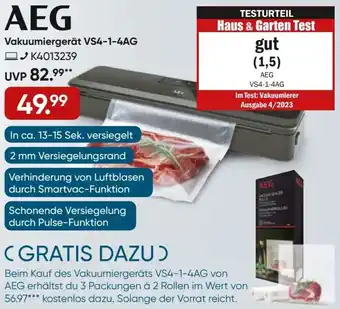 Galeria AEG Vakuumiergerät VS4-1-4AG Angebot