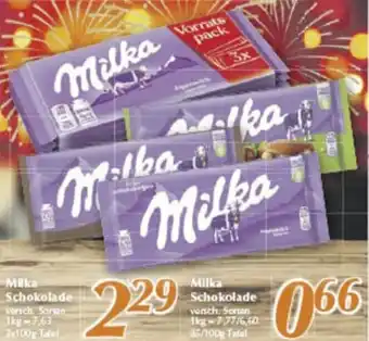 inkoop Milka Schokolade 3x100g Tafel Angebot