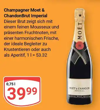 Globus Champagner Moet & Chandon Brut Imperial 750ml Angebot