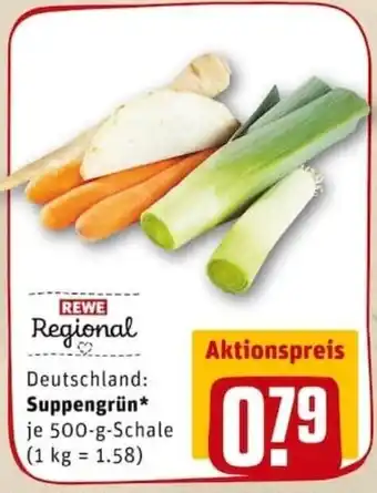 REWE PETZ Suppengrün 500g Schale Angebot