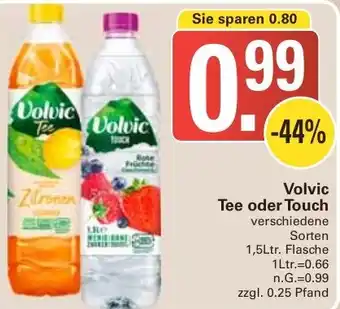 WEZ Volvic Tee oder Touch 1,5Ltr. Flasche Angebot