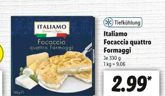 Lidl Italiamo focaccia quattro formaggi Angebot