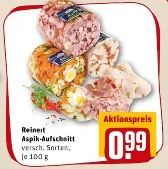 REWE PETZ Reinert Aspik Aufschnitt 100g Angebot