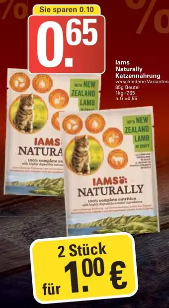 WEZ lams Naturally Katzennahrung 85g Beutel Angebot