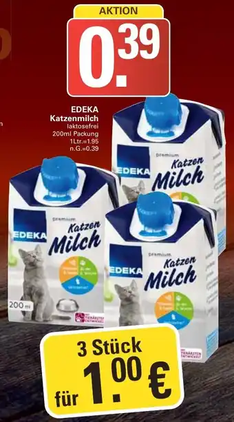 WEZ EDEKA Katzenmilch 200 ml Packung Angebot