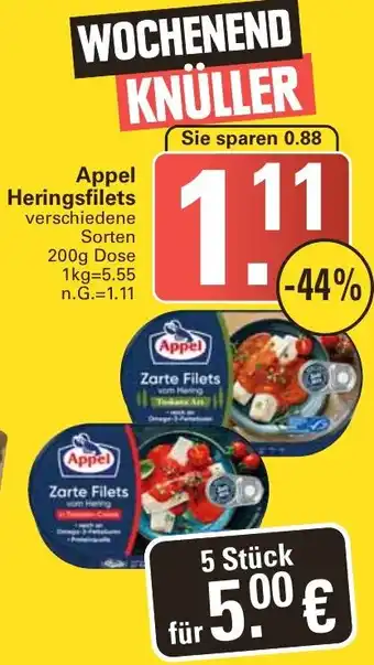 WEZ Appel Heringsfilets 200g Dose Angebot