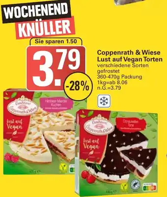 WEZ Coppenrath & Wiese Lust auf Vegan Torten 360-470g Packung Angebot