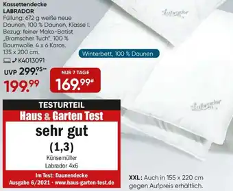 Galeria Sleepwell Kassettendecke LABRADOR Angebot