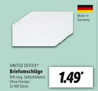 Lidl United office briefumschläge Angebot