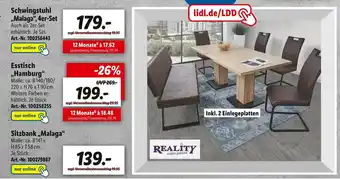 Lidl Reality esszimmermöbel Angebot