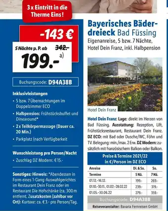 Lidl Bayerisches bäderdreieck bad füssing Angebot