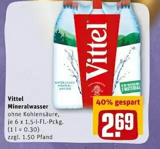 REWE Vittel mineralwasser Angebot