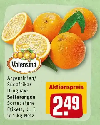 REWE Saftorangen Angebot