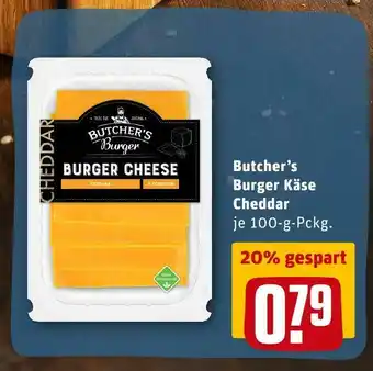 REWE Butcher’s burger burger käse cheddar Angebot