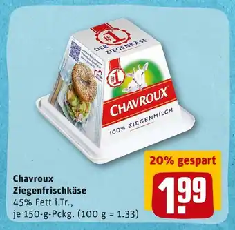 REWE Chavroux ziegenfrischkäse Angebot