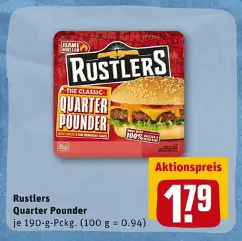 REWE Rustlers quarter pounder Angebot